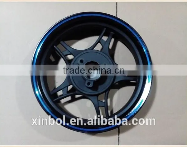 13 Inch Motorcycle Alloy Wheel, Rear Wheel With Blue Edge