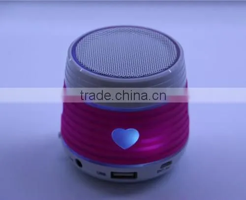 Free Shipping LED Light Wireless Bluetooth Speaker With TF SD Slot USB Disk Port photo-3