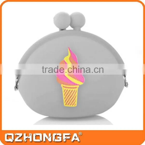 2015 Cheap Promotional Candy Color Silicon Zipper Coin Purse photo-5