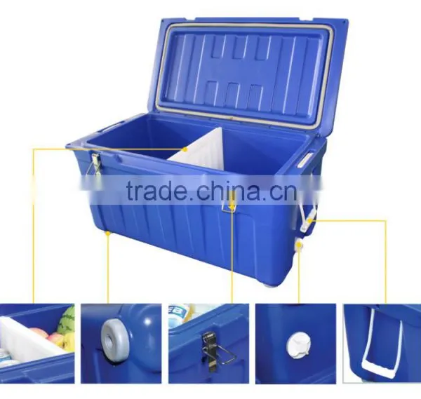 Rotational Molded Insulated Ice Chest Cooler Bin photo-2