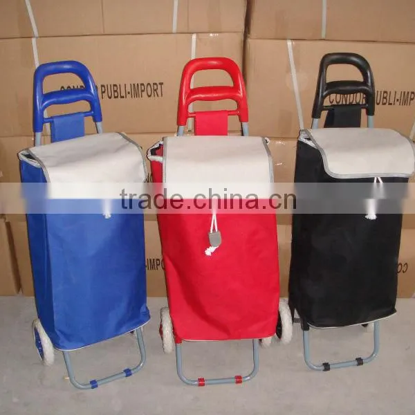 High Quality Folding Shopping Cart With Fabric Bag photo-2