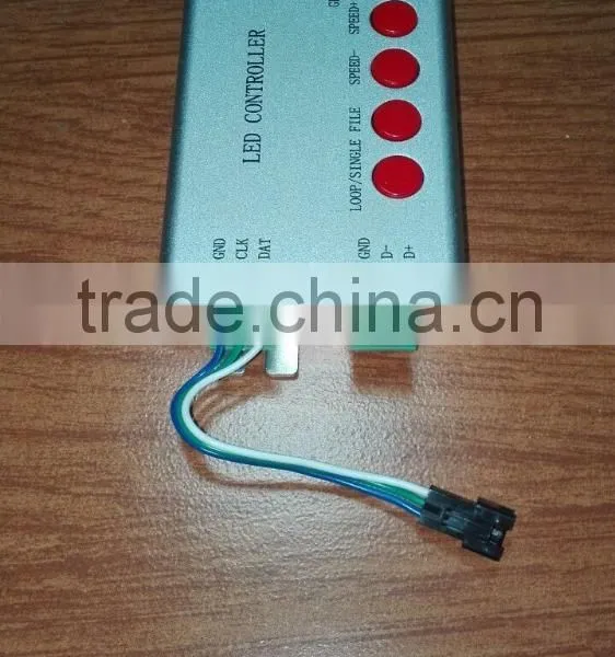 New T-1000B SD Card LED Pixel Controller,T-1000 SPI Digital RGB Dimmer,Support photo-3