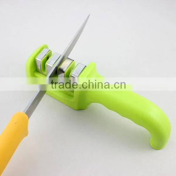 3 Stages Plastic Knife Sharpener