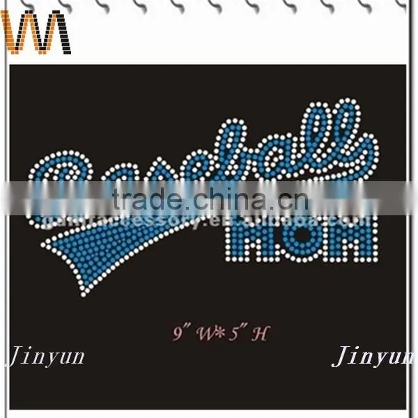 Wholesales and DIY Baseball Hot Fix Rhinestone Heat Transfer Design photo-4