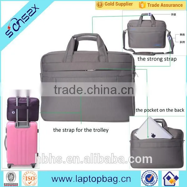 Best Selling Cheap Black Shoulder Waterproof Laptop Briefcase For Men photo-5