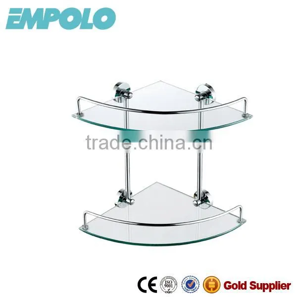 Bathroom glass shelf, glass shower corner shelf 92712B