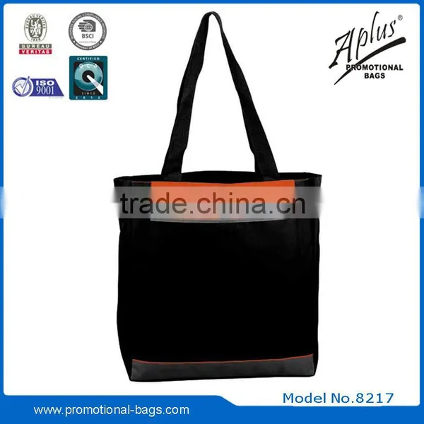 Polyester China Wholesale Handbag With Hook and Loop Closure Pocket photo-3