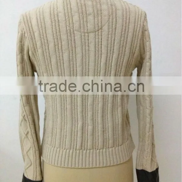 Ladies Cream Pocket Long Cardigan photo-3