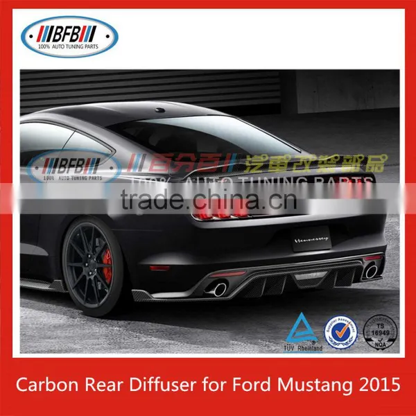 For Ford Mustang 2015 Carbon Fiber Material Rear Bumper Diffuser photo-3