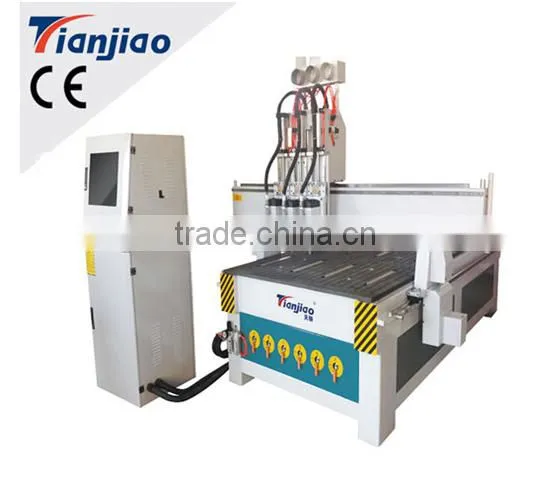 China Factory Cheap Price Three Independent Heads Cnc RouterTJ1325 for Carving /engraving /milling photo-2