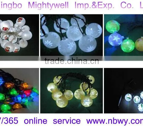Round Shaped Plastic Balls LED String Light Christmas Decorative Light LIght up Your Life photo-3