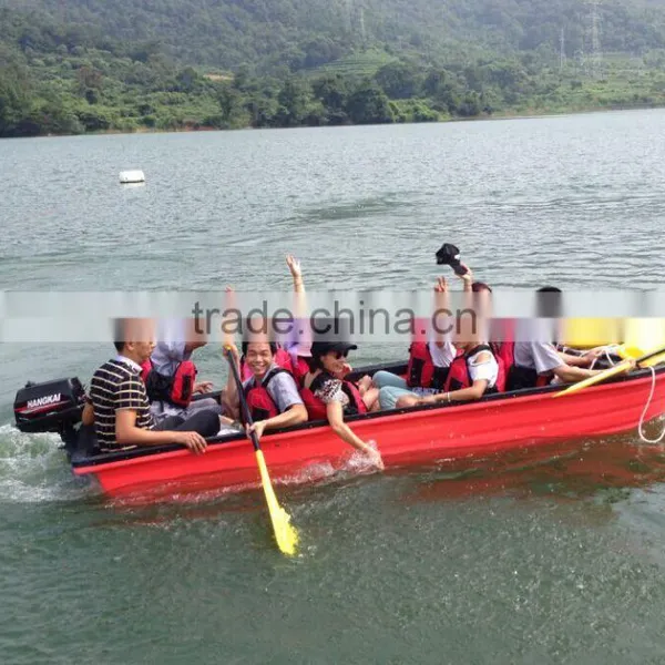 Simple Plastic Big Fishing Boat for 8-10people Together photo-3