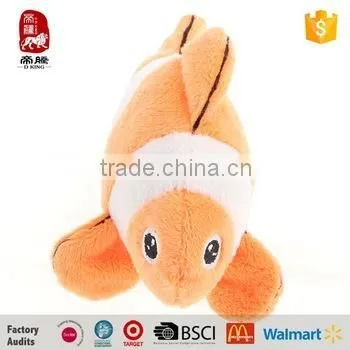 Wholesale Customized Plush Clown Fish Toy for Kids Fashion Cute Stuffed Plush Soft Toy Fish