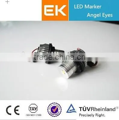 EK Favorites Compare Angel Eyes Heads Headlights Black Angel Eye Projector Headlights LED Angel Eyes Halo Rings photo-2