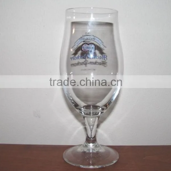 FDA,LFGB,EU Grade Drinkware Type Custom Logo Printed Stemmed Beer Glass photo-3