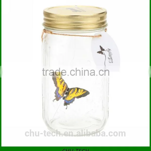 Electronic Butterfly Jar Butterfly Bottle With LED Light photo-2