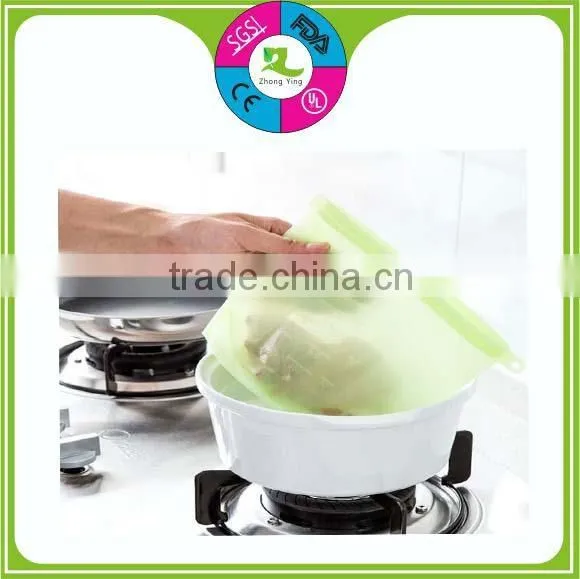 New Design Checp Price Reusable Silicone Food Storage Fresh Bag photo-6