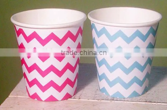 Wave Wholesale Party Disposable Paper Cup Cheap Beverage Paper Cup photo-6