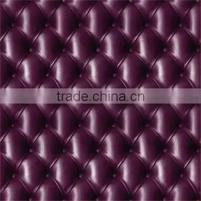 2015 Embossing PVC 3d Leather Wallcovering / Wallpaper photo-3