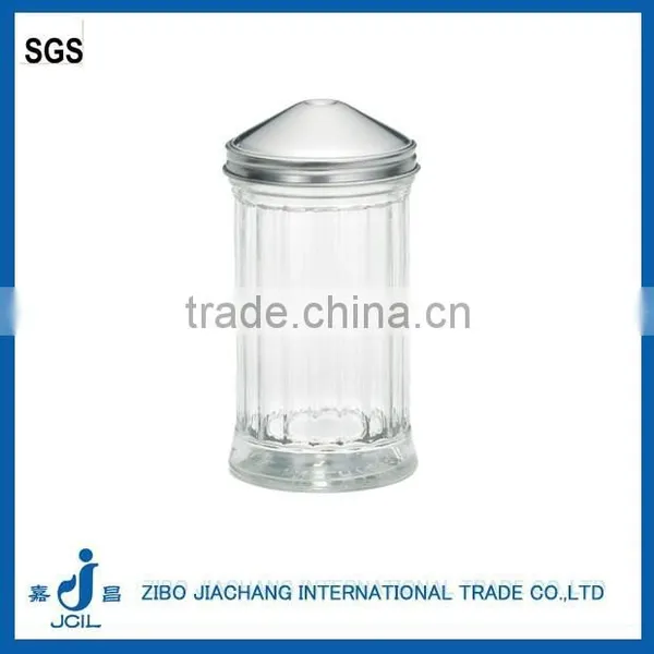 Clear Cylinder Big Glass Salt and Pepper Shakers photo-3