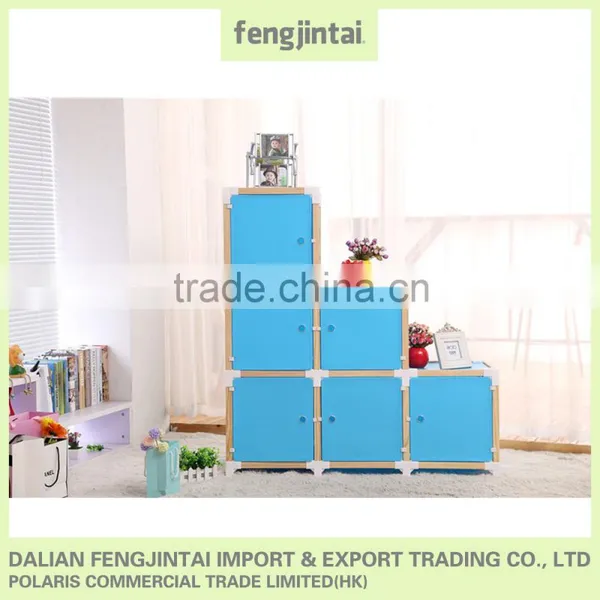 2016 New Arrival Multi Color Domiat Furniture Egypt Wooden Almira Image House Shape Wood Display Shelf Cubes Bookcase photo-4