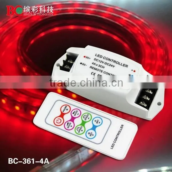 DC12V 700mA*3Channels RF Remote Control Mini Led rf Rgb Controller photo-3