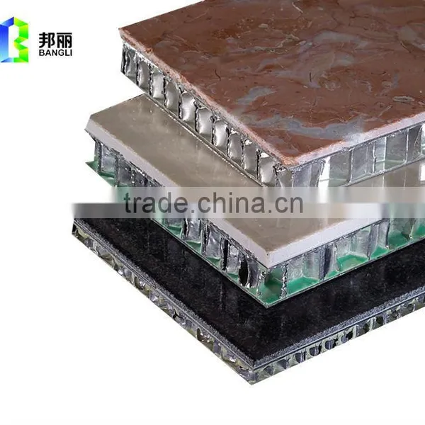 Lightweight Honeycomb Sandwich Panel Natural Stone Facade Cladding Sandwich Panel