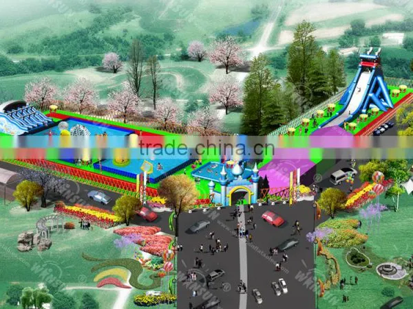 Used Water Park Equipment Giant Commercial Inflatable Water Parks