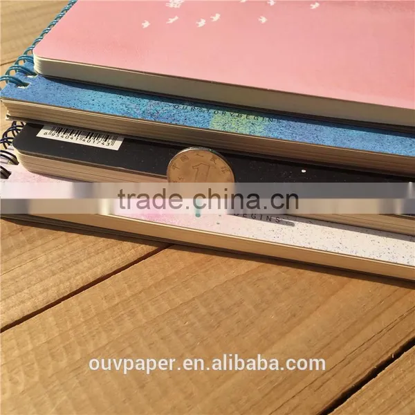 a4 Spiral Bound Leather Notebook With Yellow Paper photo-4