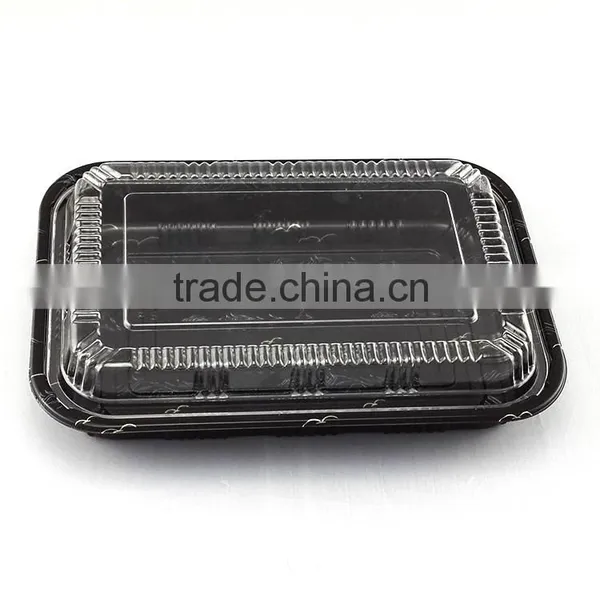 Transparent Lid Disposable Plastic Sushi Container photo-3