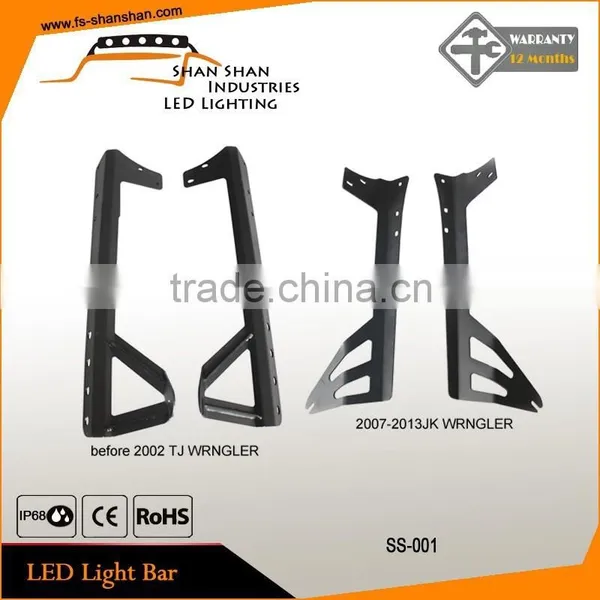 Led Light Bars JEEP JK Windshield Roof Mounting Brackets photo-2