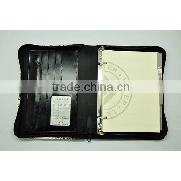 A4 Zipper Organizer With Silk Screening Logo and 3 Ring Binder photo-4