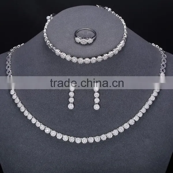 AAA Stone Brass Jewelry Set,cubic Zirconia Jewelry Set Christmas Gifts photo-5