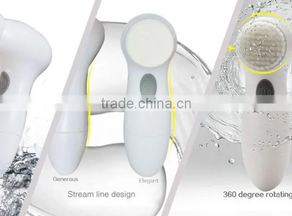 4 In1 Electric Rotary Facial Cleansing Brush With Battery photo-4