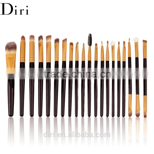 20pcs Top Quality Black Makeup Cylinder Cosmetics Brushes photo-3
