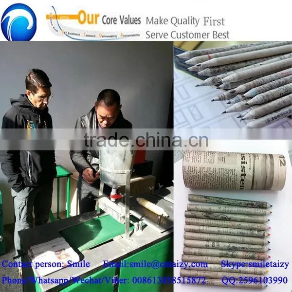 Easy Operated Factory Direct Selling Widely Used Waste Paper Pencil Machine photo-4