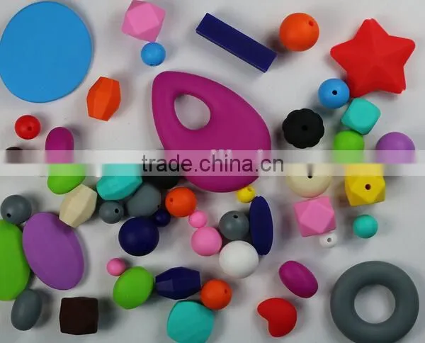 Kid's Food Grade Silicone Beads Chewing Beads/Nursing/Sensory Assorted Colors, Shapes and Sizes photo-6