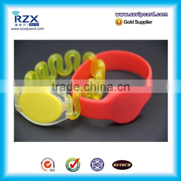 Full Color ABS ISO14443A Chip Passive 13.56Mhz Wristband photo-6