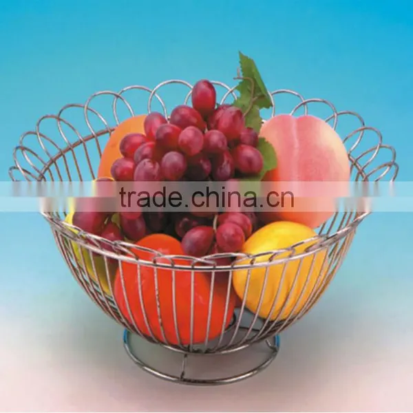 Chrome Fruit Bowl Basket