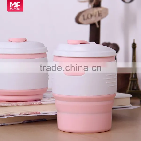 Colorful Soft Non-toxic Collapsible Silicone Mugs for Sublimation photo-2
