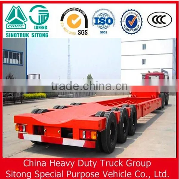 Chinese Manufacturer Low Bed Heavy Equipment Transport Semi Trailer for Sale photo-4