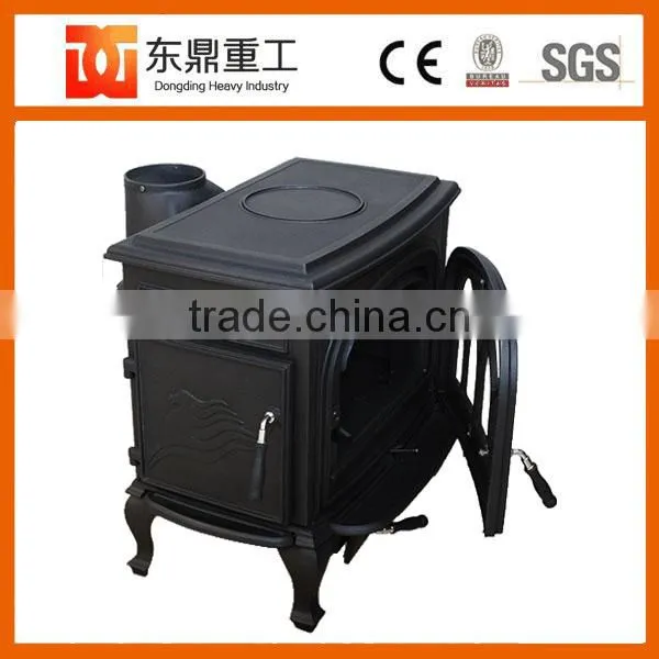Big Size Indoor Freestanding Enamel Fireplace/wood Burning Stove for Home Heating DHF737 photo-2