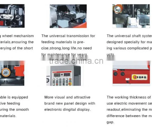 Universal Spindle MBQ723UA Four Side Planer for Door Frame photo-2