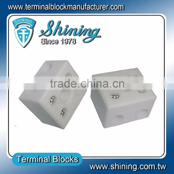 TC-652-A No Glazed Plated 600V 2 Pole 16mm 65A Porcelain Terminal photo-5
