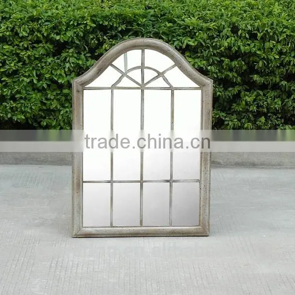 Unique Design Decorative Wrough Iron Frame Silver Mirror For Home Patio Backyard photo-2