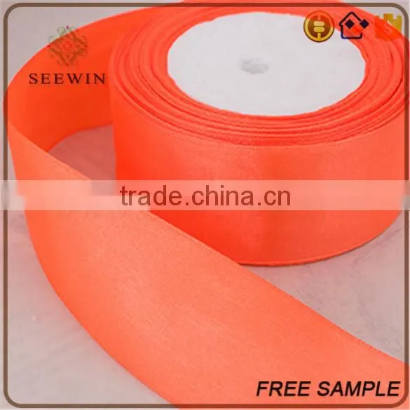 Wholesale Wired Starry Bright Color Gift Packing Decorative Coral Satin Ribbon photo-5