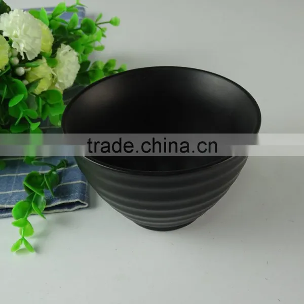 Stocked Cheap Black Ceramic Glazed Soup Bowl For Sale, Big Quantity in Stock With Cheap Price photo-2