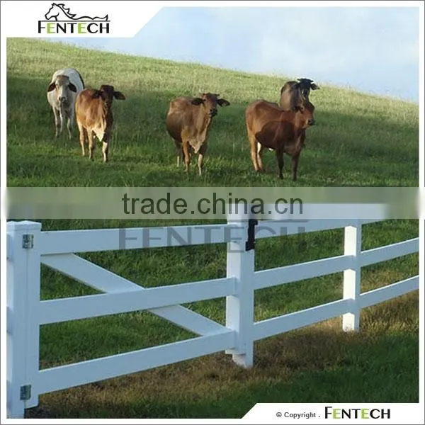 High Quality Fentech Fence Pvc Fencing Post and Rail photo-2