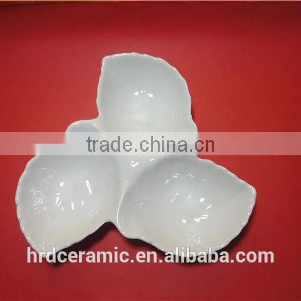 High Quality Hotel White Ceramic Dinner Plate Nut Dish and Candy Plate photo-3