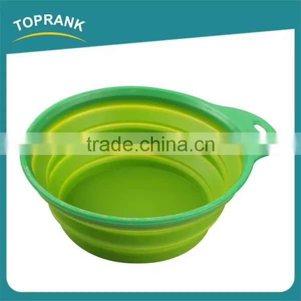 Pet Food Bowls Portable Travel Feeding Collapsible Silicone Pet Bowl photo-2